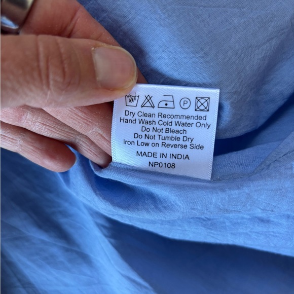 Citrus Called to Surf Isa Jacquard Blue White Maxi Dress Coastal Vacation XXXL - Picture 11 of 11